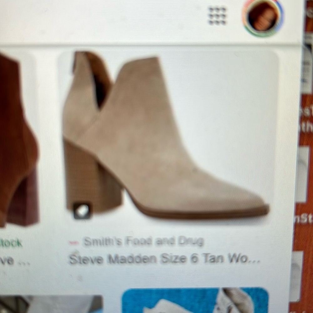 Women’s suede booties by Steve Madden 9.5